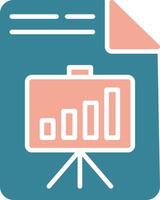 Presentation Glyph Two Color Icon vector