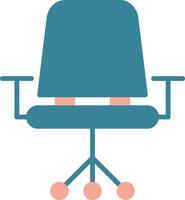 Chair Glyph Two Color Icon vector