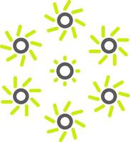Firework Line Two Color Icon vector