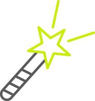 Magic Line Two Color Icon vector