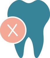 Dentist Glyph Two Color Icon vector