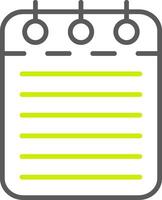 Checklist Line Two Color Icon vector