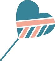 icono de dos colores de glifo de caramelo vector