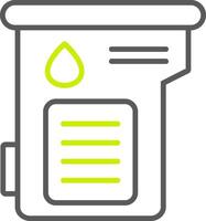 Cartridge Line Two Color Icon vector