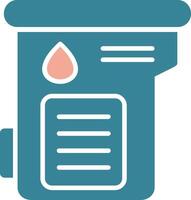 Cartridge Glyph Two Color Icon vector