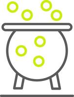 Cauldron Line Two Color Icon vector