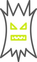Tree Halloween Line Two Color Icon vector
