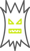 Tree Halloween Line Two Color Icon vector