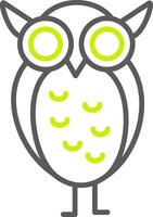 Owl Line Two Color Icon vector