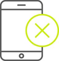 Smartphone Line Two Color Icon vector