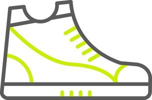 Sneaker Line Two Color Icon vector