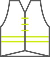 Vest Line Two Color Icon vector