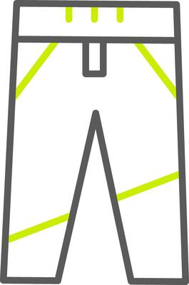 Pants Line Two Color Icon