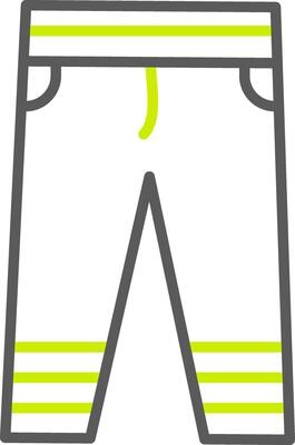 Pants Line Two Color Icon