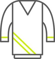 línea de suéter icono de dos colores vector