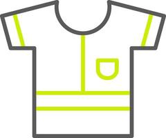 Shirt Line Two Color Icon vector
