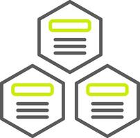 Infographic Elements Line Two Color Icon vector