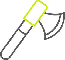 Axe Line Two Color Icon vector