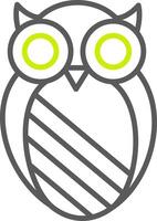 Owl Line Two Color Icon vector