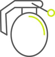 Grenade Line Two Color Icon vector