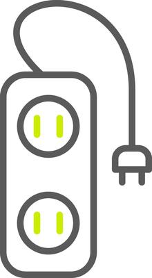 Extension Line Two Color Icon