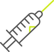 Syringe Line Two Color Icon vector