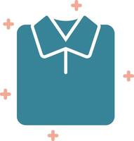 Shirt Glyph Two Color Icon vector