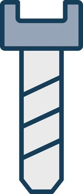 Bolt Line Filled Grey Icon