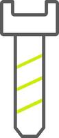 Bolt Line Two Color Icon vector
