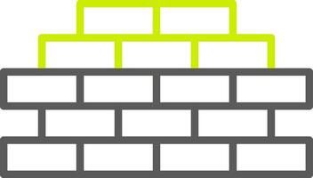 Wall Line Two Color Icon vector