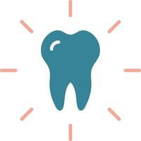 dental cuidado glifo dos color icono vector