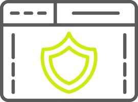 Web Security Line Two Color Icon vector