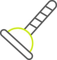 Plunger Line Two Color Icon vector