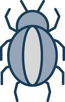 Spider Line Filled Grey Icon vector