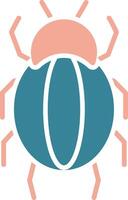 Spider Glyph Two Color Icon vector