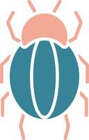 Spider Glyph Two Color Icon vector