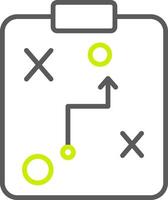 Planning Line Two Color Icon vector