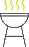 Barbecue Line Two Color Icon vector