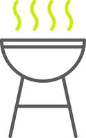 Barbecue Line Two Color Icon vector