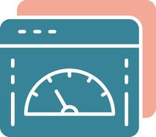 Web Optimization Glyph Two Color Icon vector