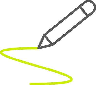 Writing Line Two Color Icon vector