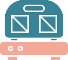 Sandwich Press Glyph Two Color Icon vector