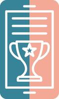 OnGlyph Two Color Award Glyph Two Color Icon vector