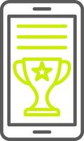 OnLine Two Color Award Line Two Color Icon vector