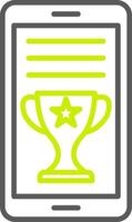 OnLine Two Color Award Line Two Color Icon vector