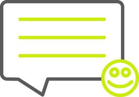 Comments Line Two Color Icon vector