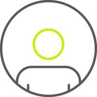 User Line Two Color Icon vector