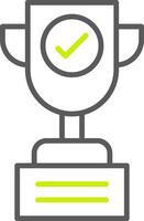Trophy Line Two Color Icon vector