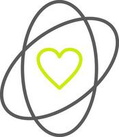 Values Line Two Color Icon vector