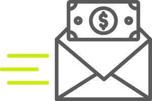 Bribe Line Two Color Icon vector